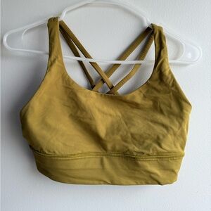 Lululemon Energy Bra Longline Auric Gold Size 8